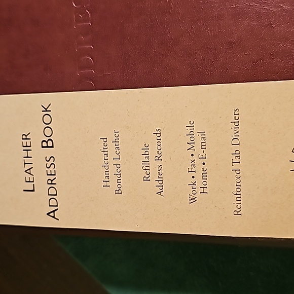 Vintage Leather Address Book - Picture 7 of 7